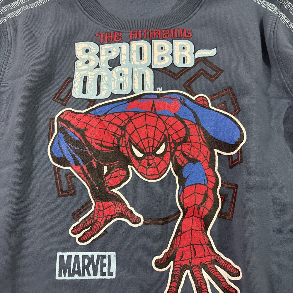 The Amazing Spider Man Blue sweat suit For Boys Size 10 - Picture 9 of 10